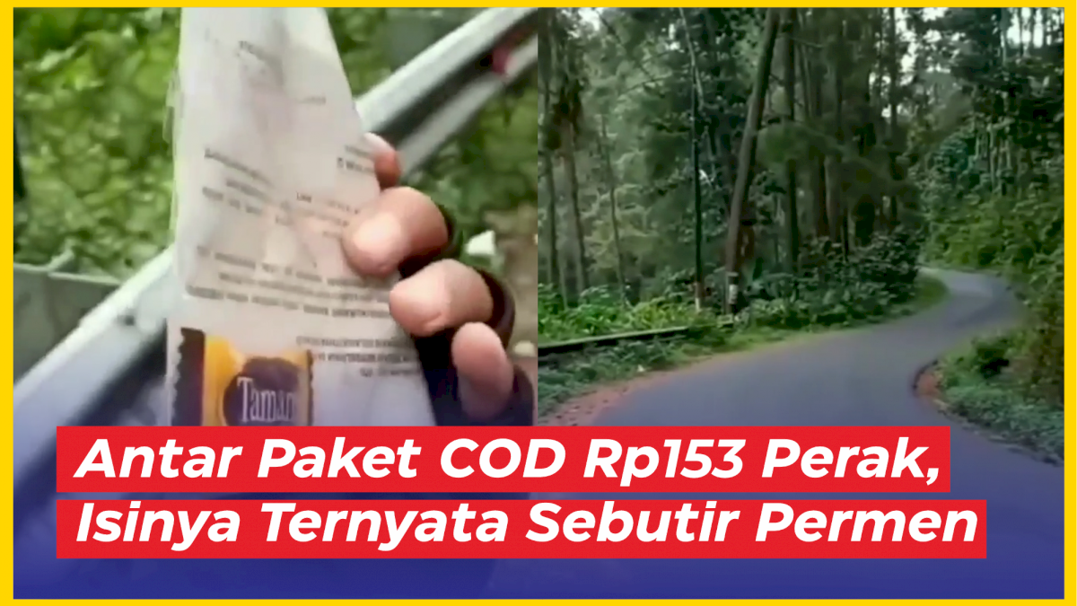 VIDEO: Kurir Kesal Lantaran Antar Paket COD Rp153 Perak, Isinya Ternyata Sebutir Permen