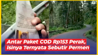 VIDEO: Kurir Kesal Lantaran Antar Paket COD Rp153 Perak, Isinya Ternyata Sebutir Permen