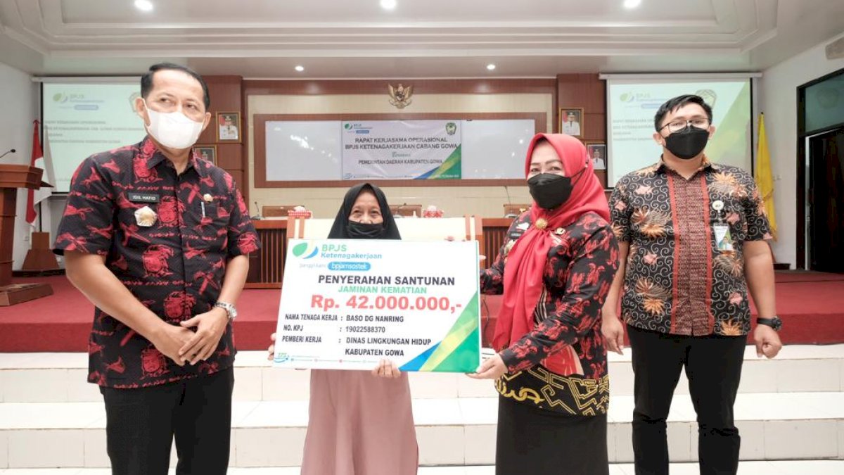 SKPD Pemkab Gowa Diminta Daftarkan Pegawai Non ASN Jadi Peserta BPJS Ketenagakerjaan