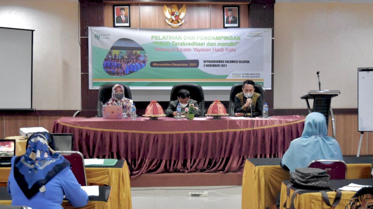 Yayasan Hadji Kalla Bersama BPPAUD Gelar Pelatihan Pendampingan PAUD Terakreditasi dan Mandiri