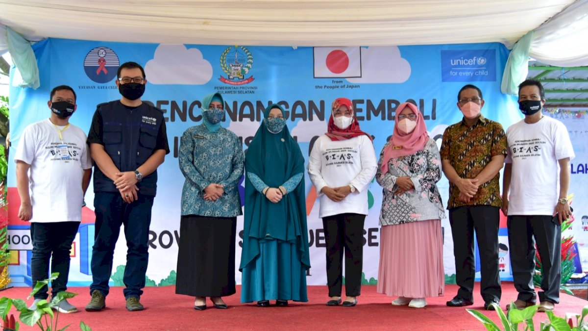 Plt Ketua TP PKK Sulsel Hadiri Pencanangan Kembali Bulan Imunisasi Anak Sekolah