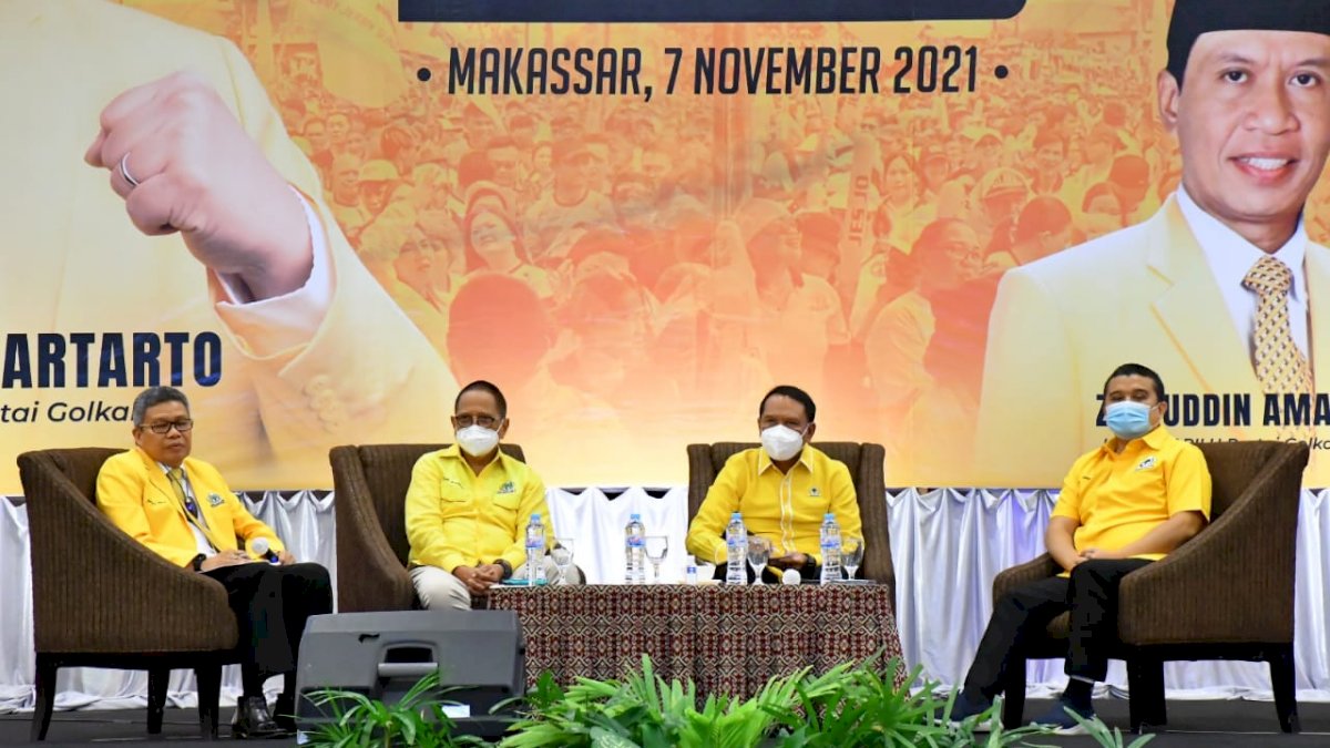 Perdana, Ketua Bappilu Golkar Zainudin Amali Konsolidasi Pilpres di Sulsel