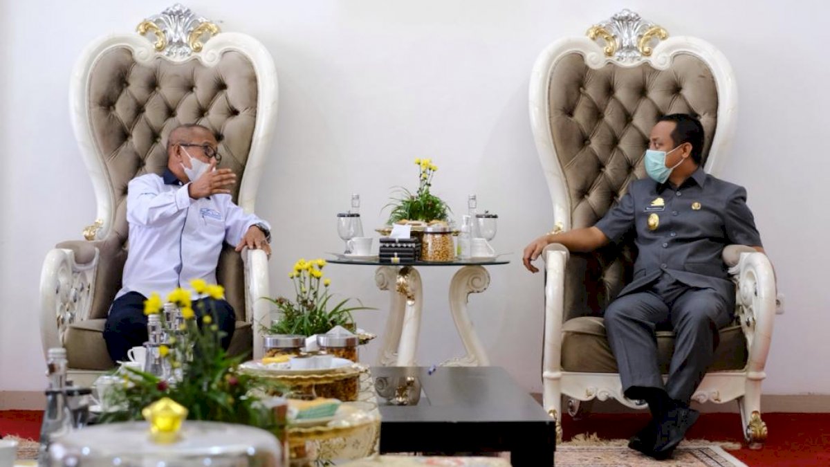 Direksi PT Jalan Tol Seksi Empat dan Plt Gubernur Sulsel Bahas Rencana Akses Tol Ke MNP