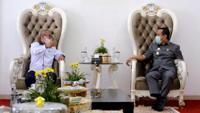 Direksi PT Jalan Tol Seksi Empat bersama Plt Gubernur Sulsel Bahas Rencana Akses Tol Ke MNP, (Ist)