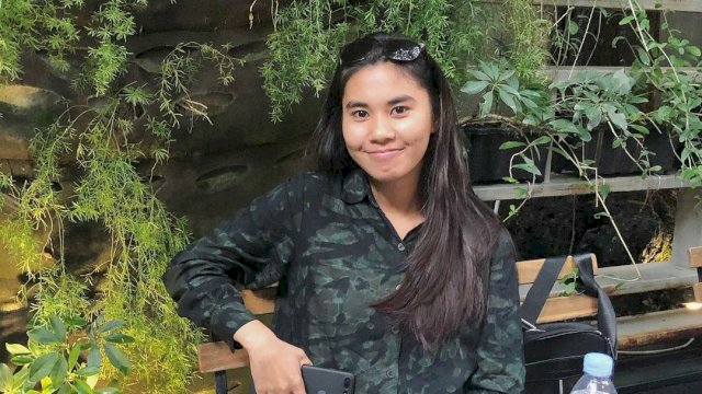 Juru Bicara panitia Musda KNPI Pinrang ke- XV Nandayani. Ist