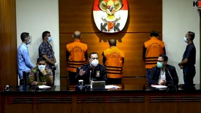 KPK Menetapkan Gubernur Sulsel Nurdin Abdullah sebagai tersangka kasus Dugaan Korupsi (Ist)