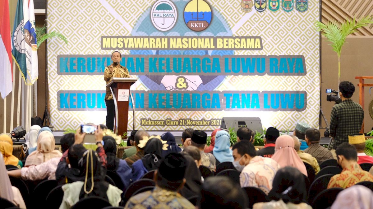 Andi Sudirman Buka Munas Bersama Dua Organisasi Paguyuban Wija To Luwu