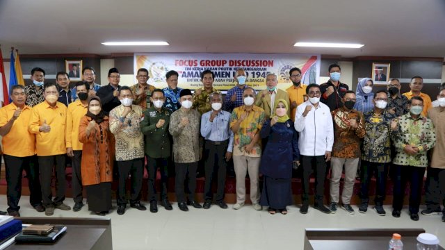 DPD RI melakukan kajian amandemen UUD 1945 dengan tema "untuk koreksi arah perjalanan bangsa," di Universitas Negeri Makassar 