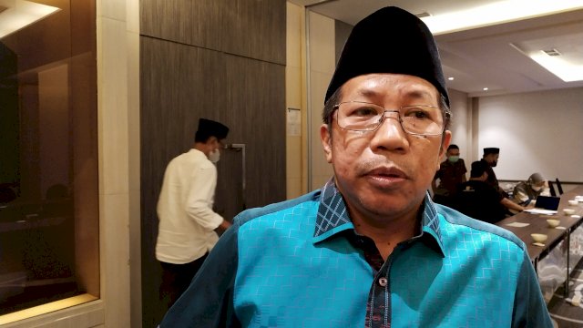 Koordinator pemenangan Said Aqil Siradj Wilayah Sulawesi Yunus Razak. (Asrul/Sulselsatu).