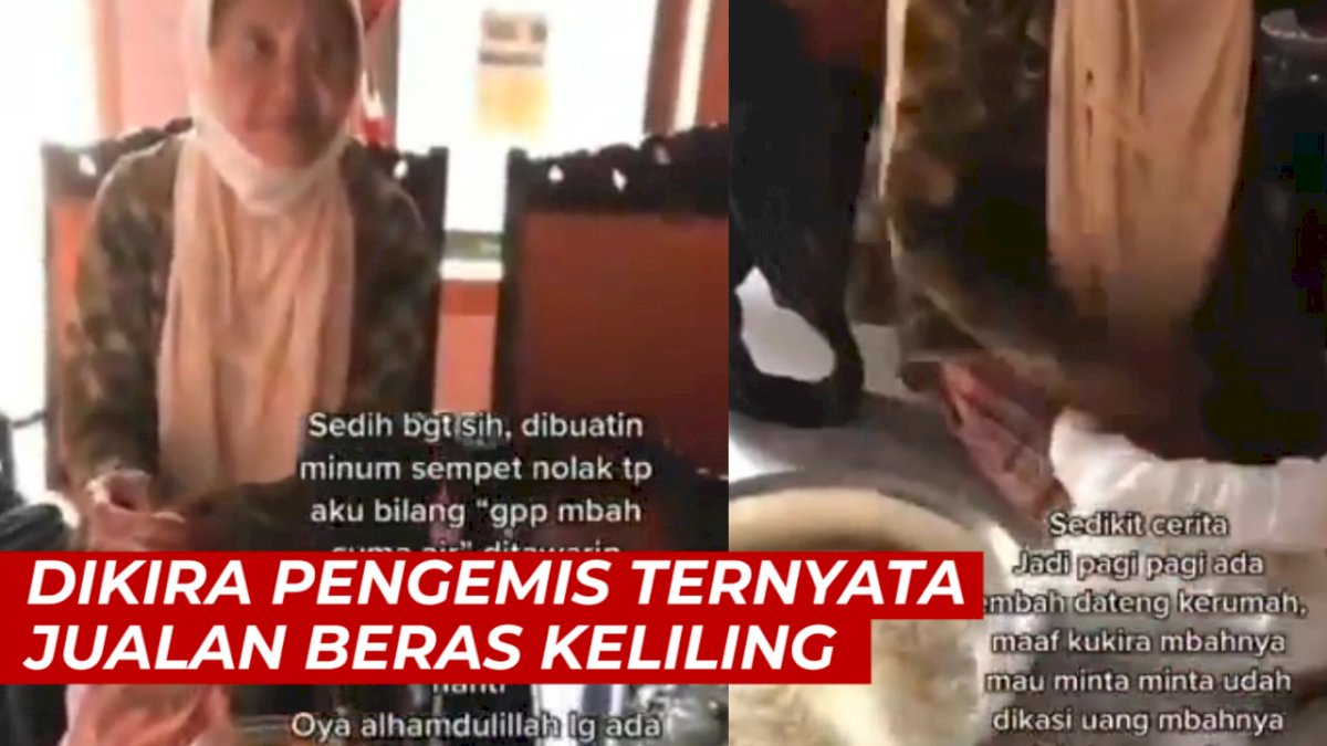 VIDEO: Dikira Pengemis Ternyata Jualan Beras Keliling, Pemilik Rumah Langsung Nangis