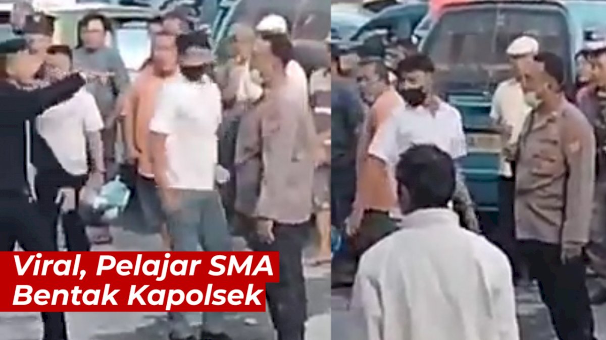 VIDEO: Viral, Pelajar SMA Bentak Kapolsek