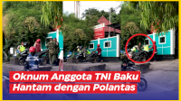 VIDEO: Oknum Anggota TNI Baku Hantam dengan 2 Anggota Polantas di Ambon