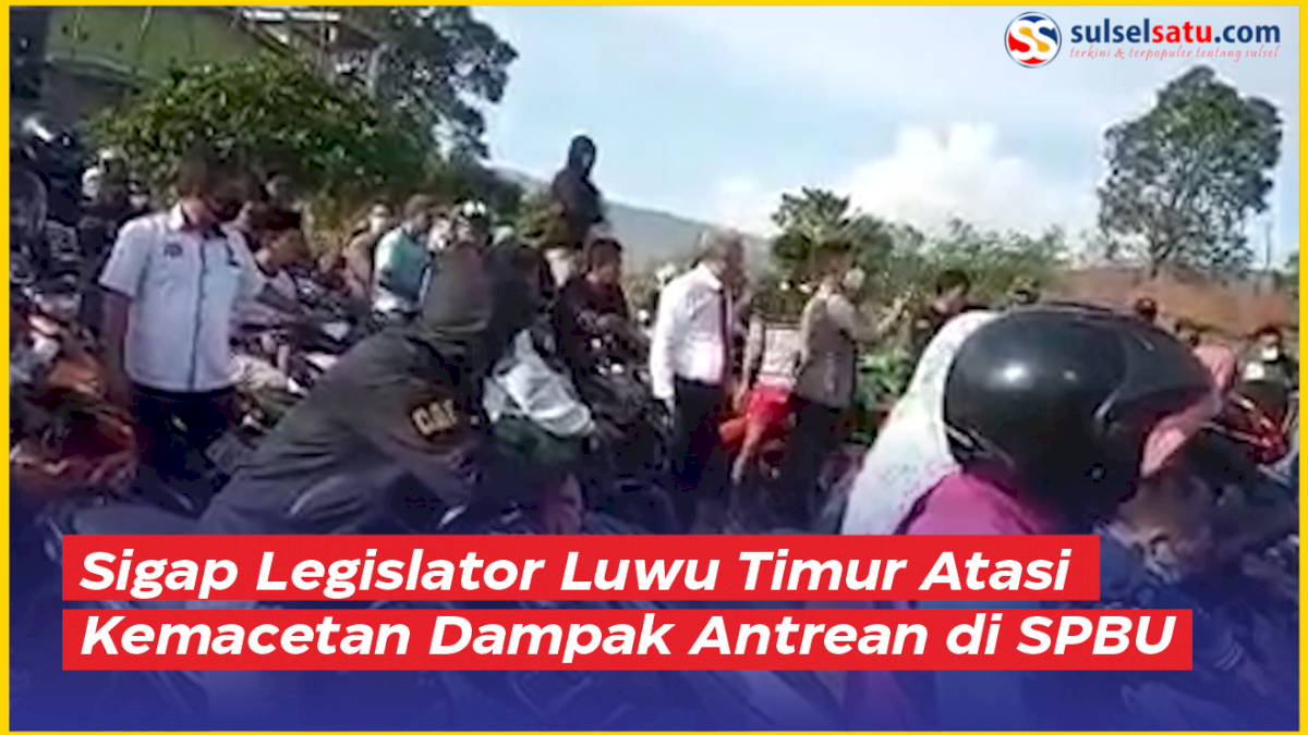 VIDEO: Sigap Legislator Luwu Timur Atasi Kemacetan Dampak Antrean di SPBU Towuti