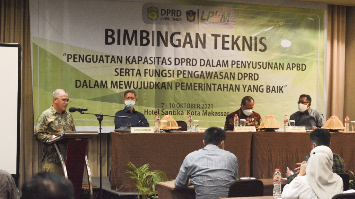 DPRD Lutim Hadiri Bimtek Penguatan Kapasitas DPRD dalam penyusunan APBD di Makassar
