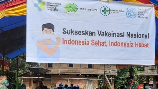 PT Nagata Dinamika Hidro Madong (NDHM) Gelar Vaksinasi COVID-19 di Toraja Utara. Ist