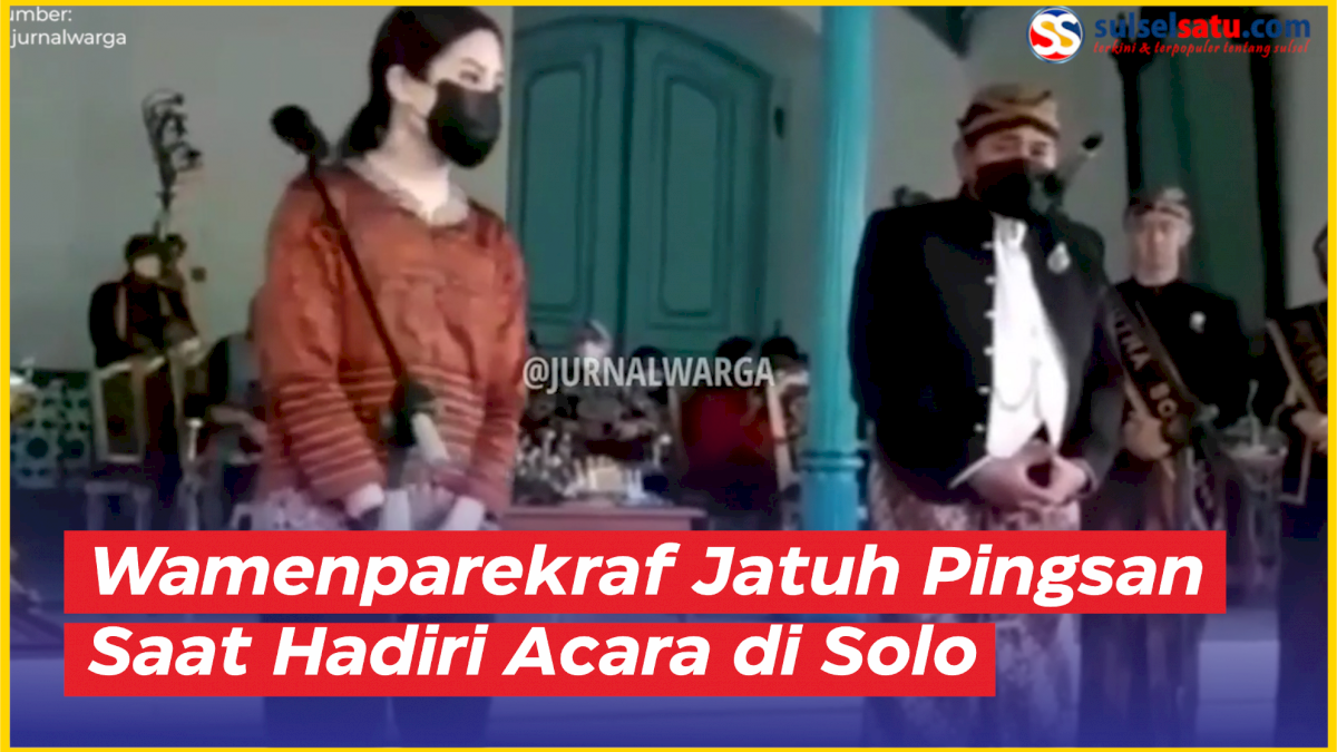 VIDEO: Detik-detik Wamenparekraf Jatuh Pingsan Saat Hadiri Acara Launching Atraksi Budaya di Solo