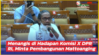 VIDEO: Suporter PSM Makassar Menangis di Hadapan Komisi X DPR RI, Minta Pembangunan Mattoanging