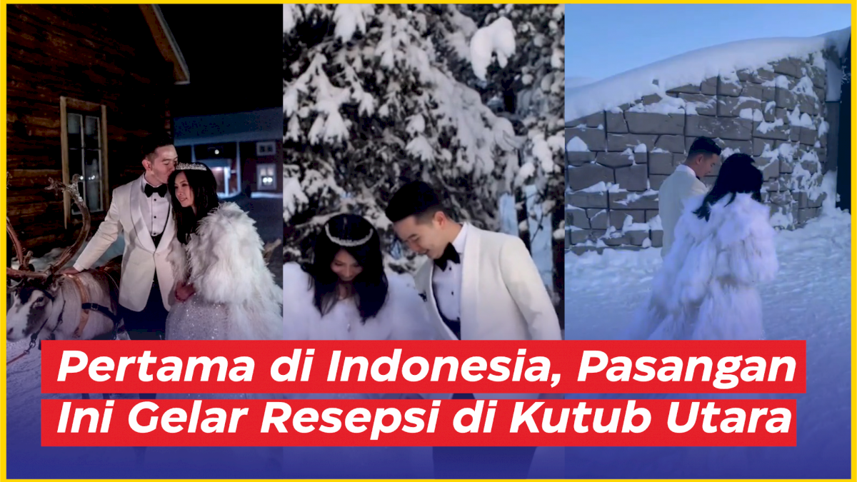 VIDEO: Pertama di Indonesia, Pasangan Ini Gelar Resepsi di Kutub Utara