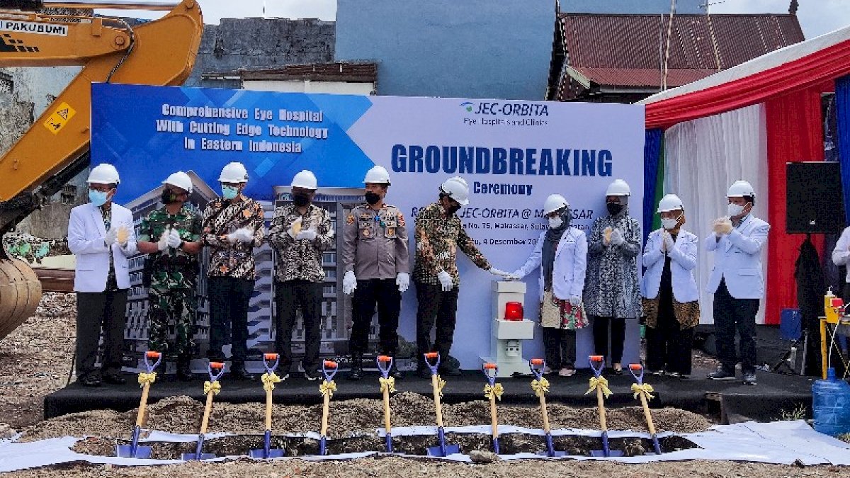 Groundbreaking Dimulai, Rumah Sakit Mata JEC Orbita Siap Hadir di Makassar dengan Fasilitas Lengkap