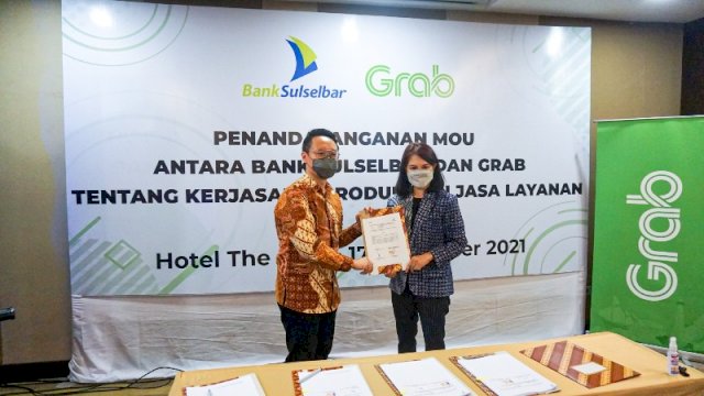 Penandatanganan Nota Kesepahaman untuk Kerjasama Produk dan Jasa Layanan dari Grab, serta layanan Grab for Business (Ist) 