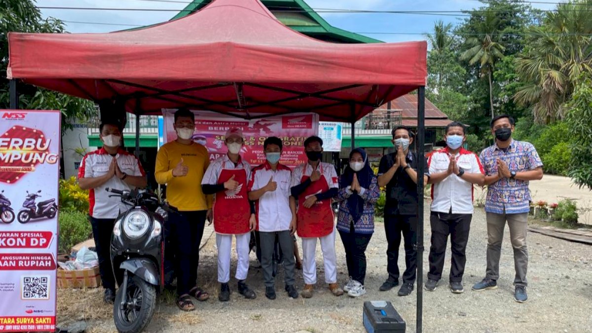 Banjir Terjang Wajo, Servis Gratis Asmo Sulsel Disambut Antusias Warga