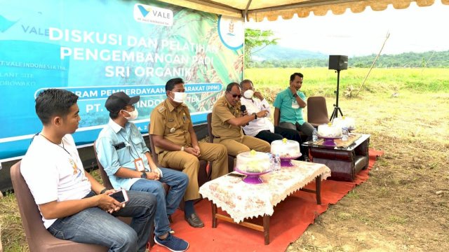 PT Vale edukasi petani di Blok Pomalaa pertanian sehat ramah lingkungan (dok. Vale)