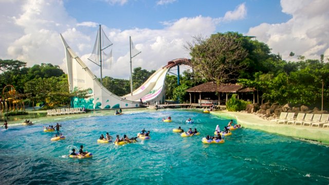 Bugis Waterpark batasi pengunjung selama periode Natal dan Tahun Baru 2022 (dok. Kalla)