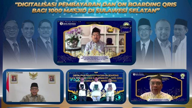 Peluncuran on boarding 1000 QRIS di masjid (istimewa)