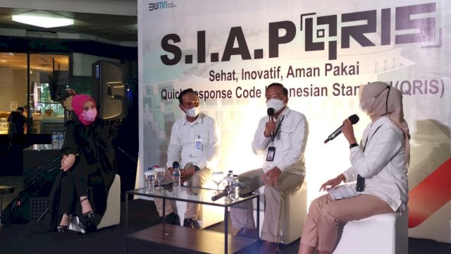 Implementasi QRIS di salah satu pusat perbelanjaan di Makassar (istimewa)