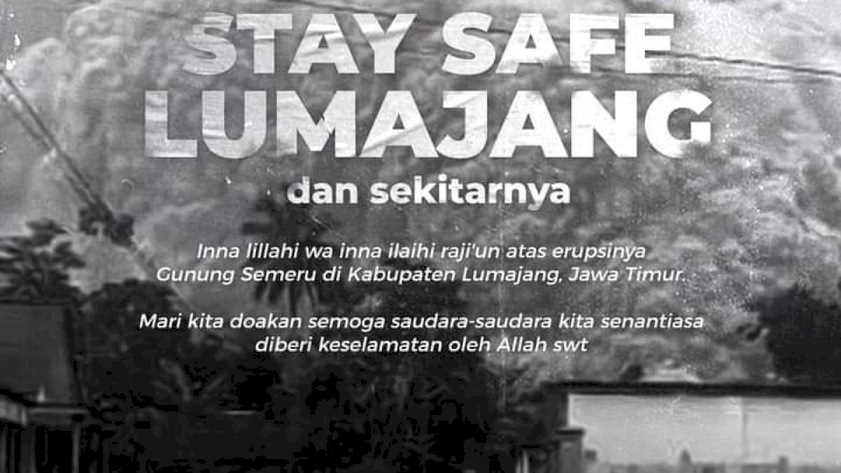 Gunung Semeru Mengalami Erupsi, Taufan Pawe : Masyarakat dan Pemerintah Parepare Turut Berduka