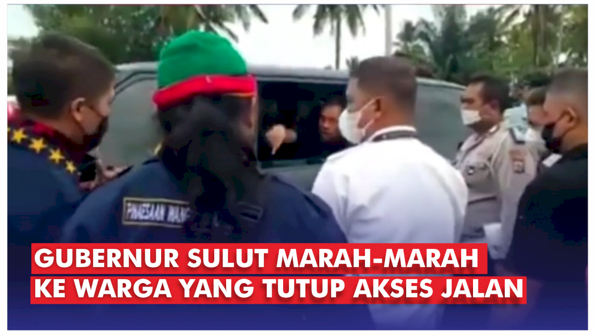 VIDEO: Gubernur Sulut Marah-marah ke Warga yang Tutup Akses Jalan