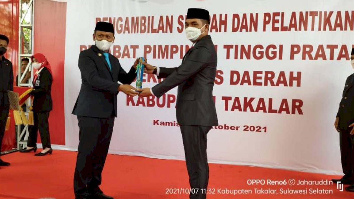 Muhammad Hasbi Resmi Dilantik sebagai Sekda Takalar