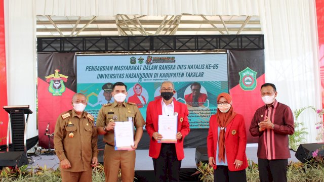 Peringatan Dies Natalis Unhas di Kabupaten Takalar (Ist) 