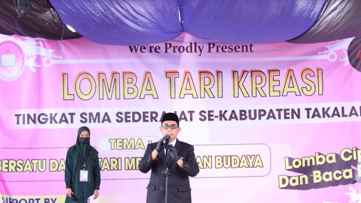 Apresiasi Lomba Tari SMA se-Takalar, Wabup : Ini Kegiatan Positif Anak Muda Kita