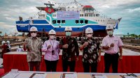 Plt Gubernur Sulsel Bersama Sesdijen Perhubungan Darat Resmikan KMP Sultan Murhim II