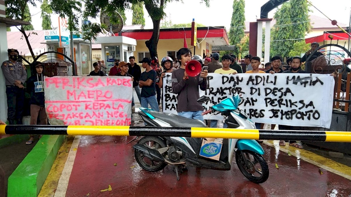 Kantor Kejari Jeneponto Kembali Didemo Aktivis, Ini Tuntutanya