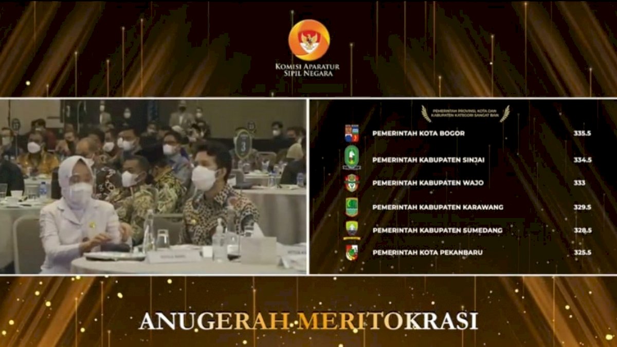 Pemkot Parepare Dianugerahi Meritokrasi Kategori Baik Dari KASN RI