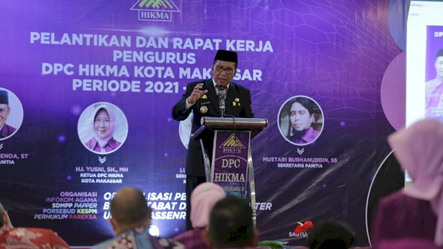 Wali Kota Moh Ramdhan Pomanto (Danny Pomanto) menghadiri pelantikan Dewan Pengurus Cabang (DPC) Himpunan Keluarga Massenrempulu (HIKMA) di Hotel Mercure Makassar Jalan Pettarani, (Ist) 