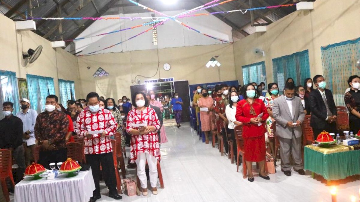 Hadiri Perayaan Natal FKSG, Senfry Ajak Jemaat Sukseskan Vaksinasi