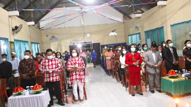 Perayaan Natal yang digelar oleh Forum Kerjasama Gereja-gereja (FKSG) Kecamatan Malili. Ist