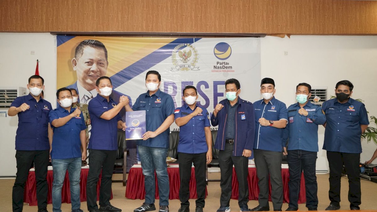 Ketua KNPI Sulsel Arham Basmin Jabat Ketua NasDem Luwu