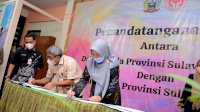 Dekranasda Sulsel Bersama 13 OPD Lingkup Pemprov Sulsel Teken MoU Pengembangan Kewirausahaan Produk Kerajinan