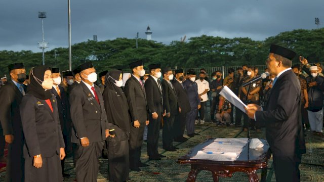 Wali Kota Makassar, Moh Ramdhan Pomanto (Danny Pomanto) resmi melantik 467 pejabat pemerintah Kota Makassar (Ist) 