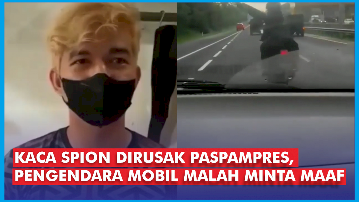 VIDEO: Usai Ngadu ke Jokowi Kaca Spion Dirusak Paspampres, Pengendara Mobil Malah Minta Maaf