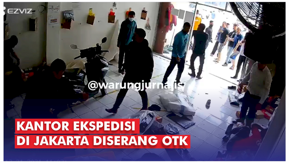 VIDEO: Kantor Ekspedisi di Jakarta Diserang OTK, 4 Karyawan Alami Luka-luka