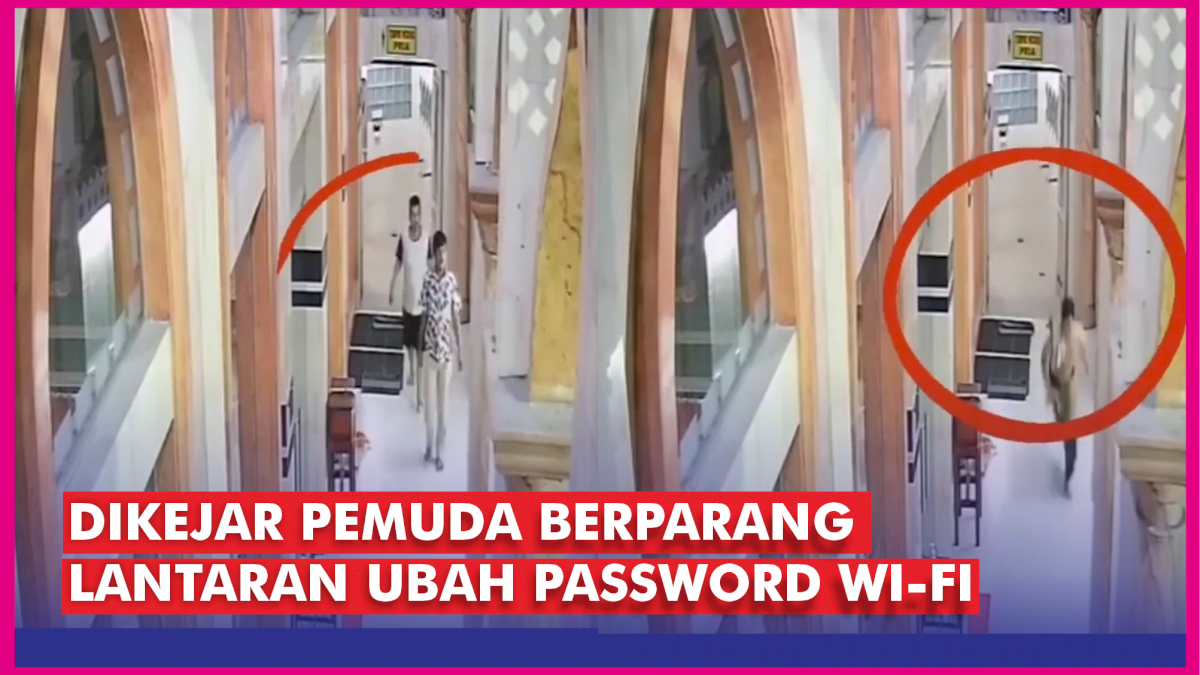 VIDEO: 3 Marbot Masjid Dikejar Pemuda Berparang Lantaran Ubah Password Wi-Fi