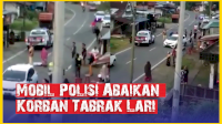 VIDEO: Detik-detik Mobil Polisi Abaikan Korban Tabrak Lari di Jalan Poros Bulukumba