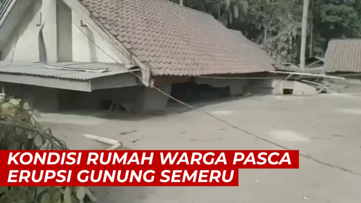 VIDEO: Begini Kondisi Rumah Warga Pasca Erupsi Gunung Semeru