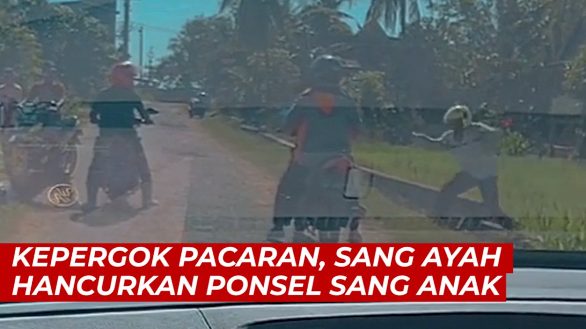 VIDEO: Kepergok Pacaran, Sang Ayah Hancurkan Ponsel Sang Anak