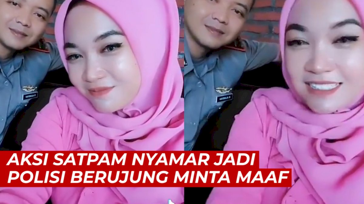 VIDEO: Aksi Satpam Nyamar Jadi Polisi Berujung Minta Maaf